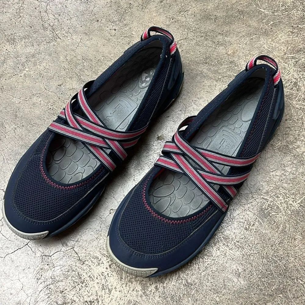* Sperry top Sider navy and pink casual shoes Mary Jane style flats - Picture 3 of 7